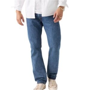 Levi's Men's 501 Original Fit Jeans Blue Medium Wash Denim Button Fly Red Tab 34